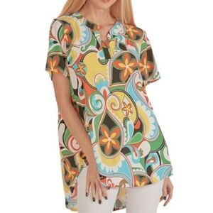 New Shopin LA  Retro Floral Top